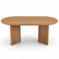Sora – Table à Manger Ovale Extensible 6–8 Personnes en Chêne