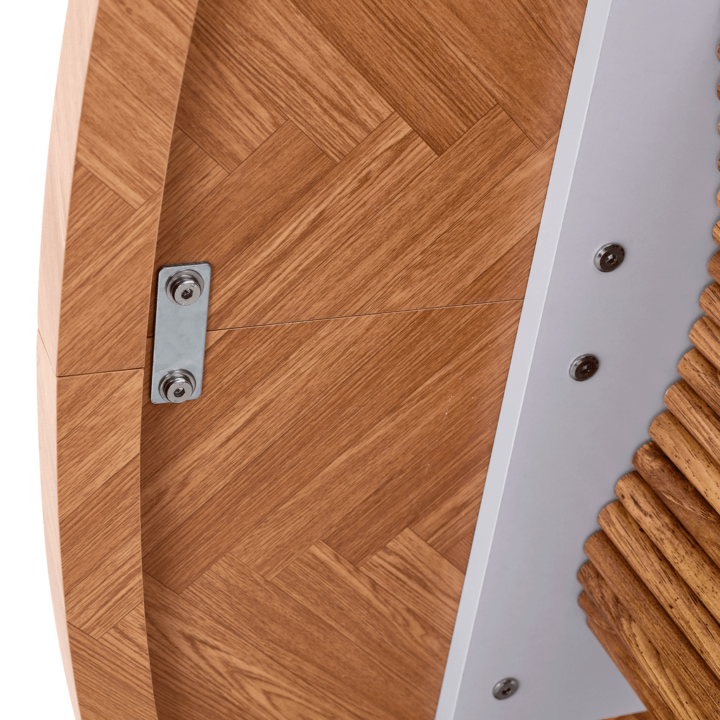 Arvo – Mesa de Comedor Ovalada de 180 cm en Madera de Nogal con Patas Escultóricas
