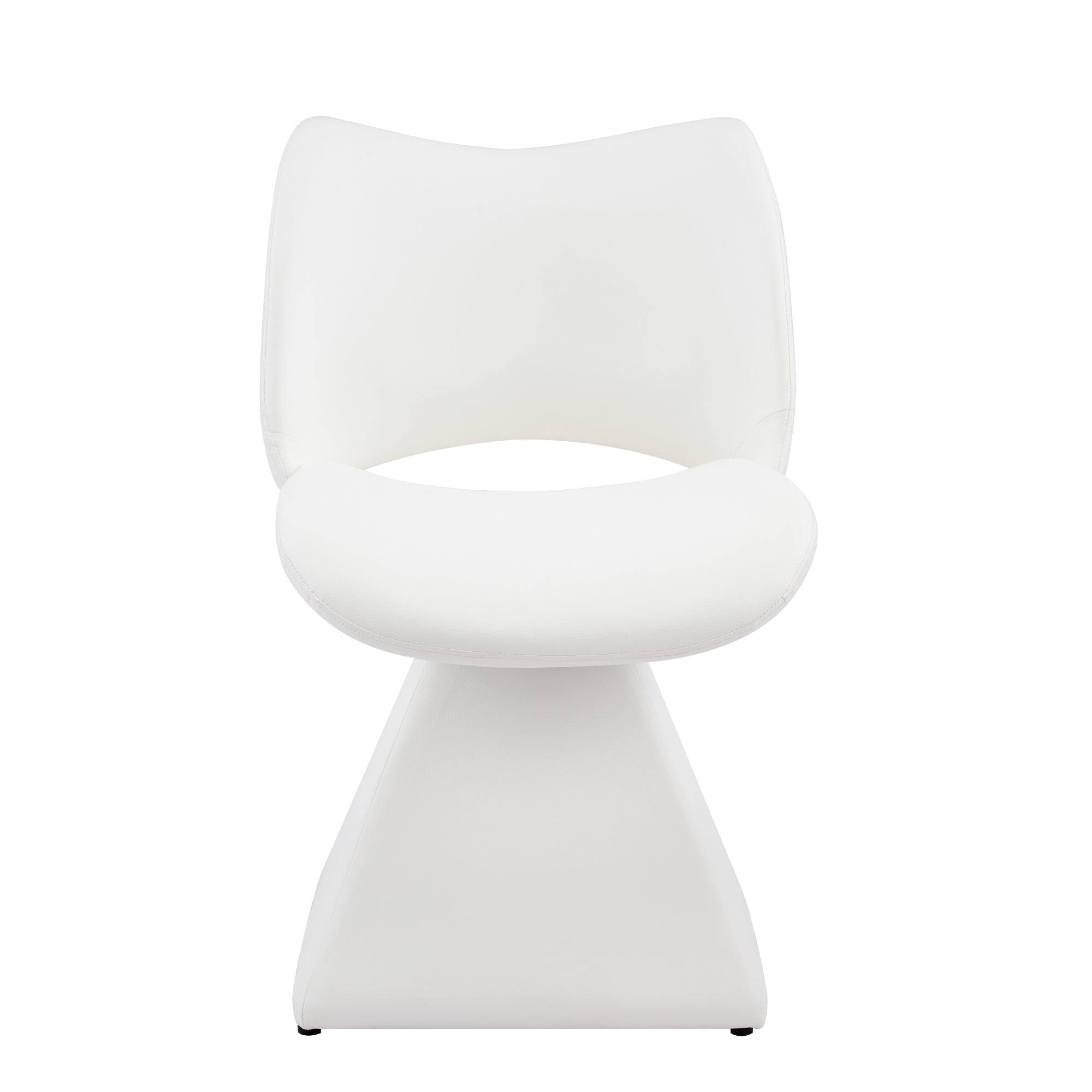 Chaise pivotante moderne en similicuir