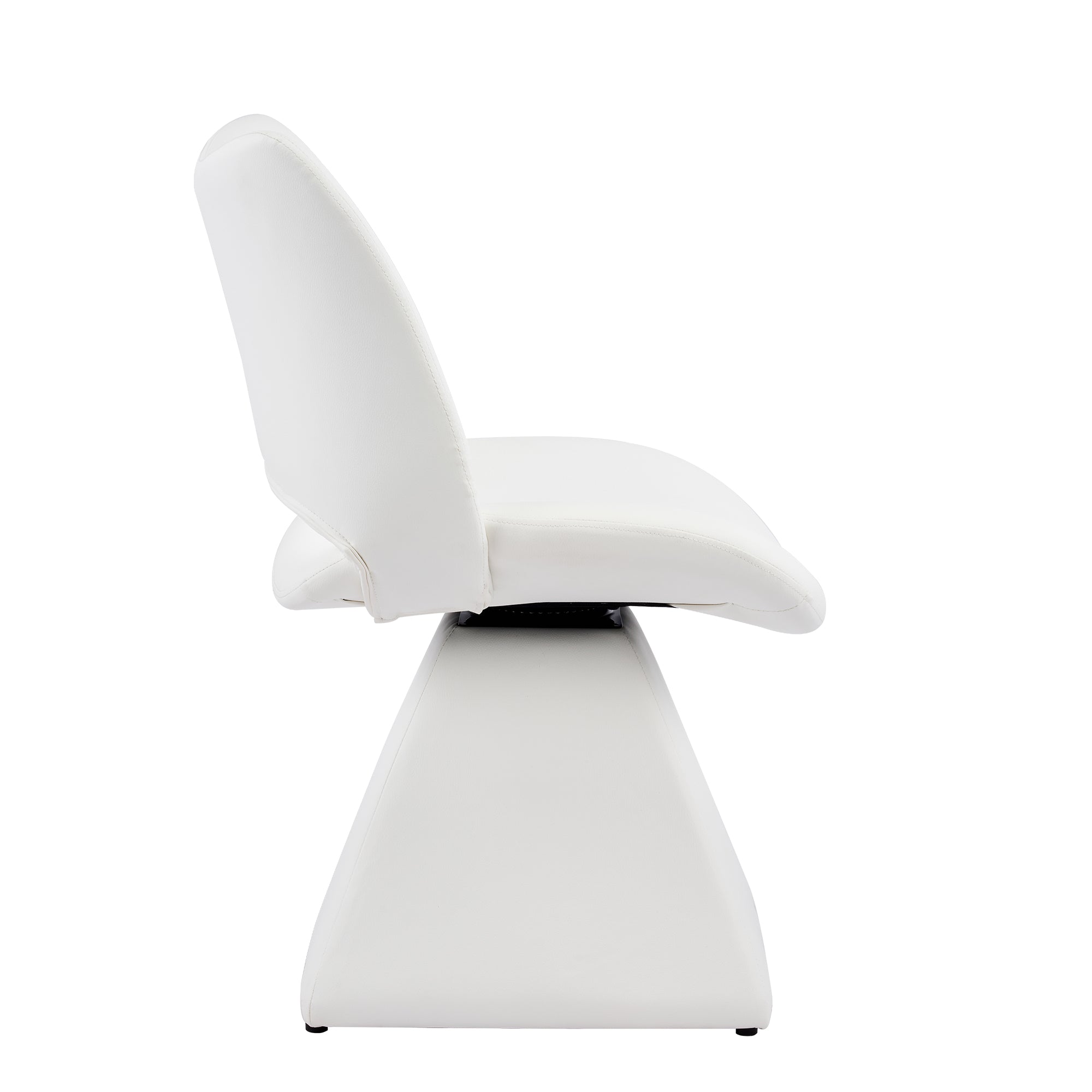 Chaise pivotante moderne en similicuir