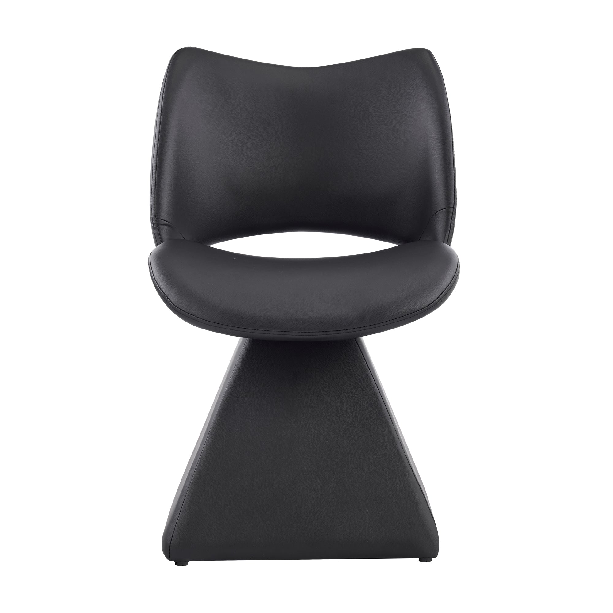 Chaise pivotante moderne en similicuir