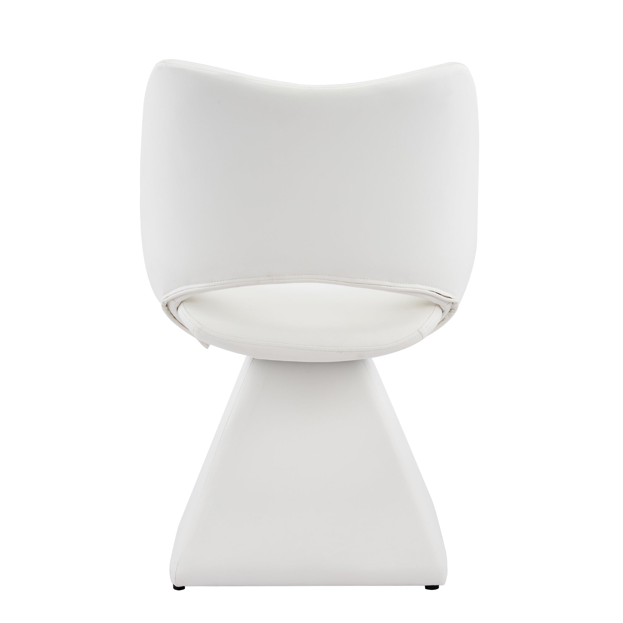 Chaise pivotante moderne en similicuir