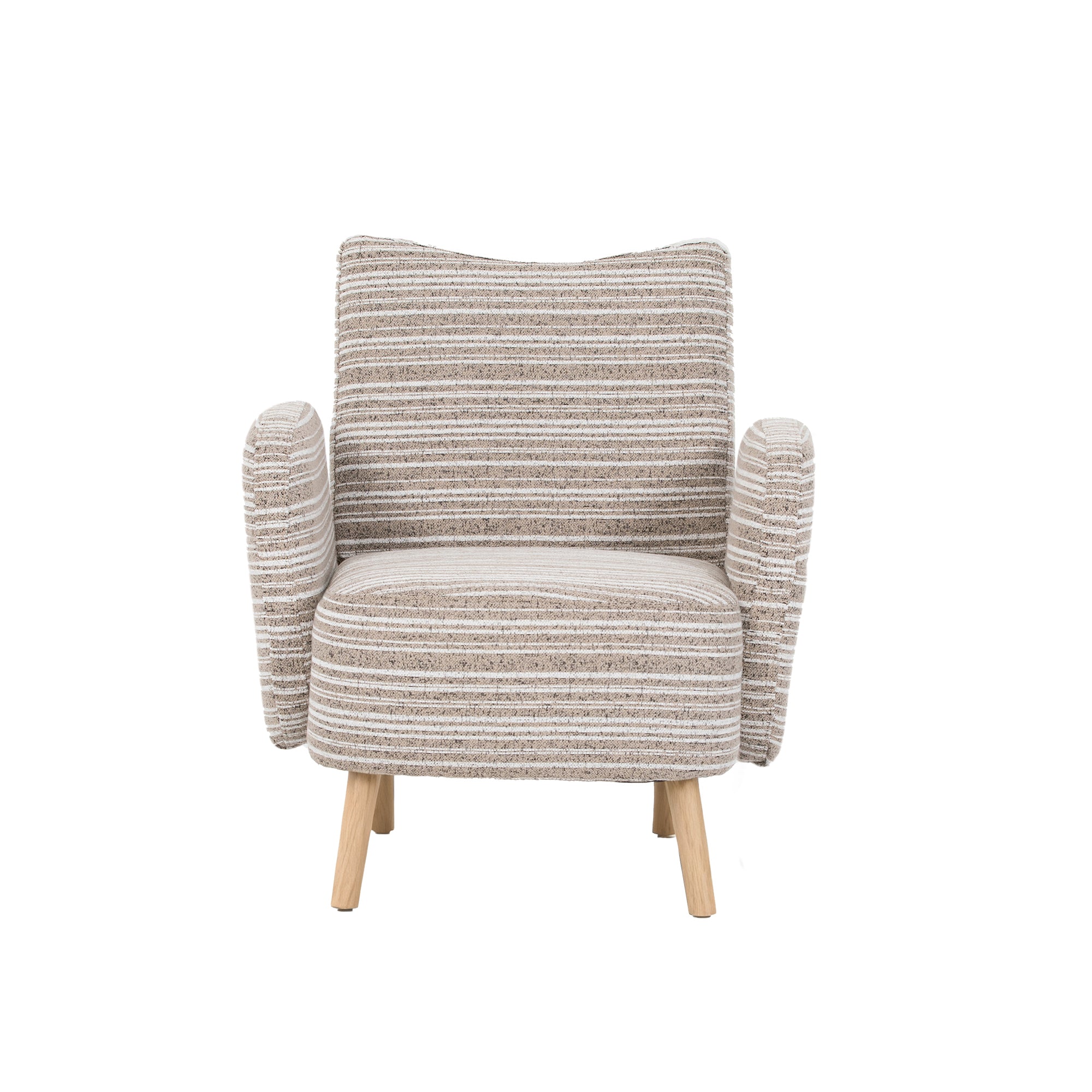 Fauteuil en tissu bouclé