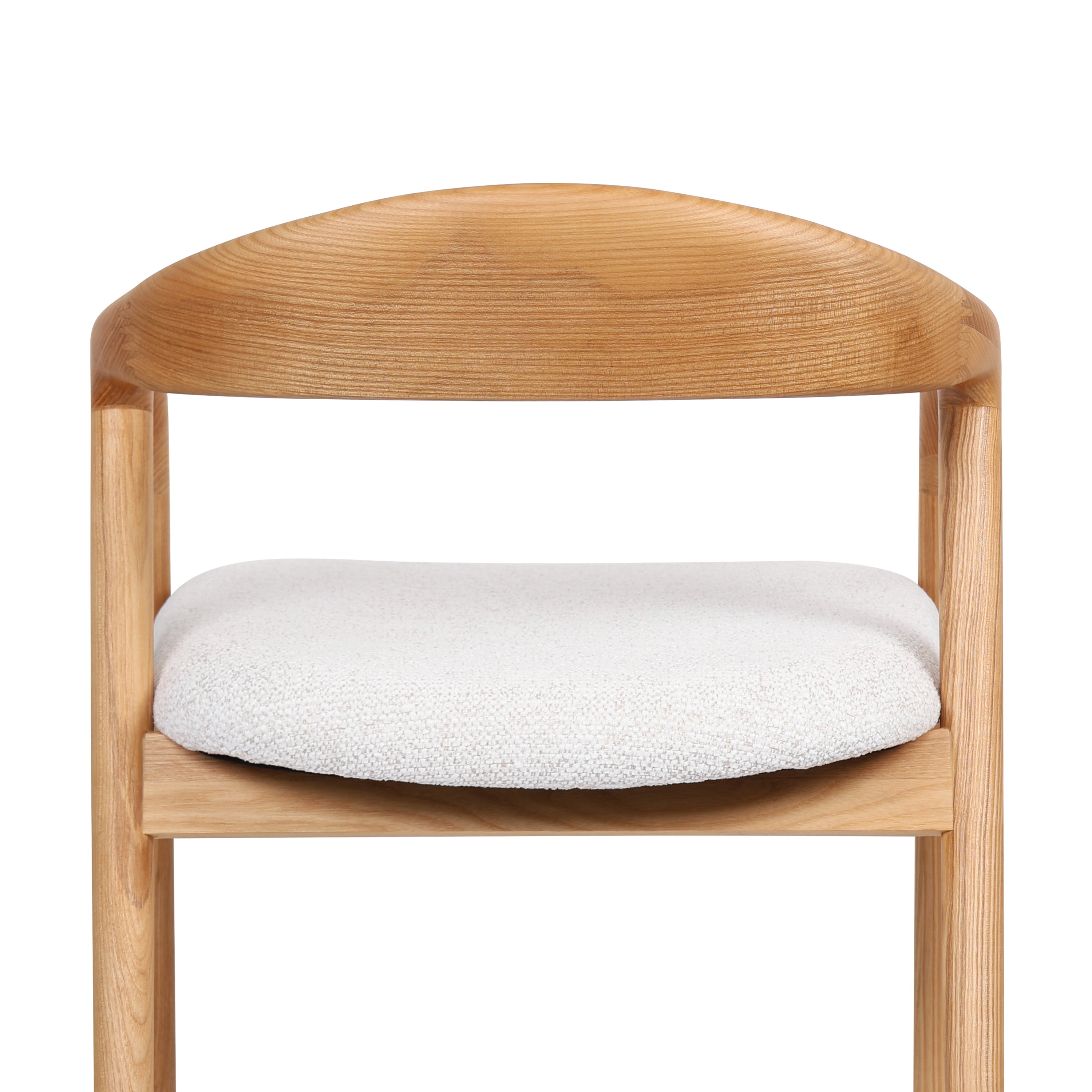 Chaise en bois massif avec accoudoirs