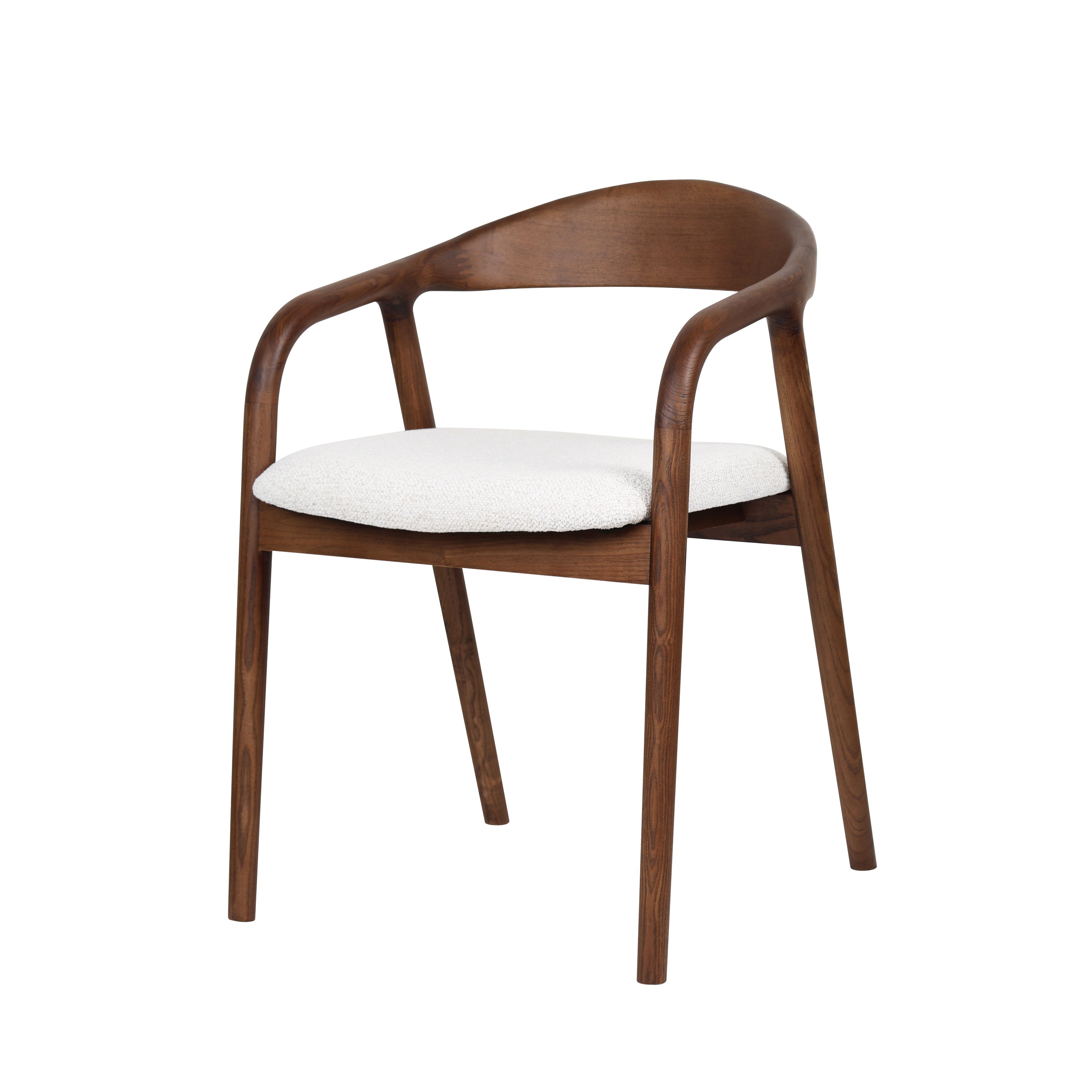 Chaise en bois massif avec accoudoirs