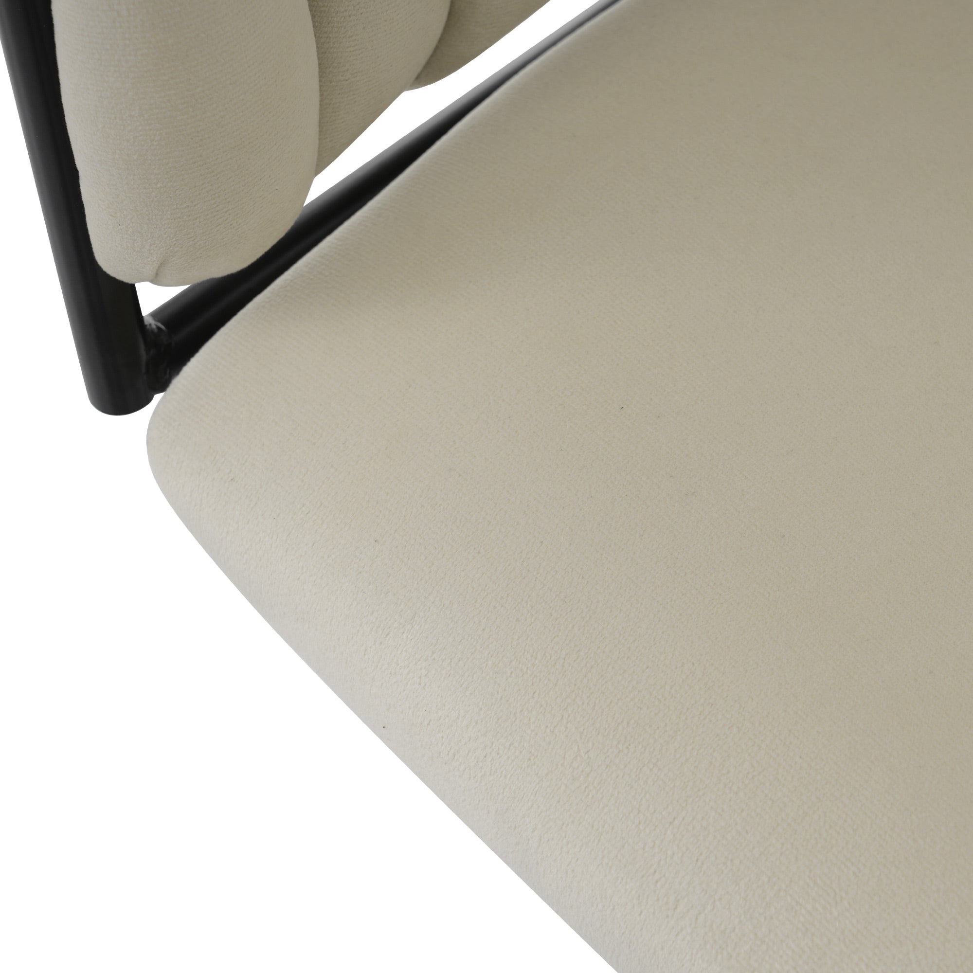 Oria – Chaise Modern Pivotante Velours Beige – Lot de 2