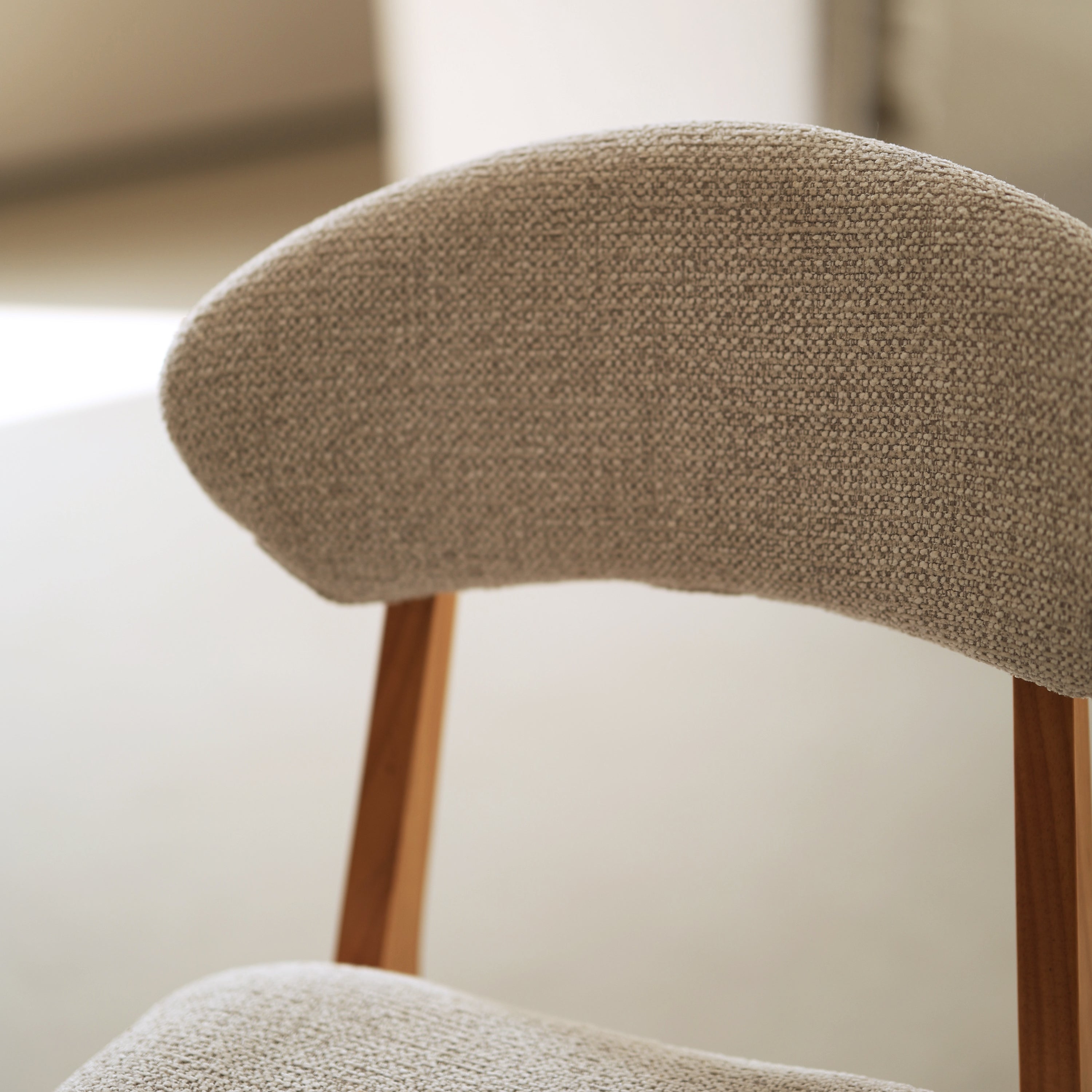 Chaise salle à manger beige – lot de 2