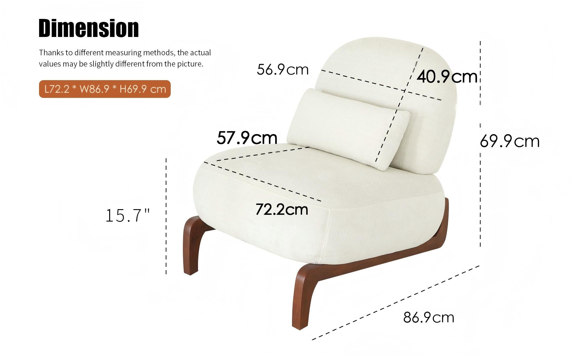 Fauteuil lounge en tissu