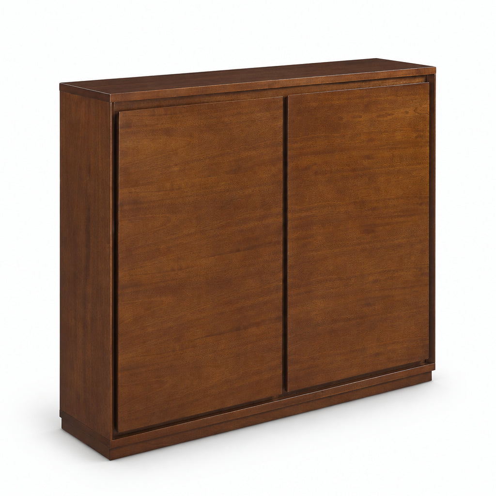 Milo – Modern Sideboard in Walnut Finish with Storage – 99 cm