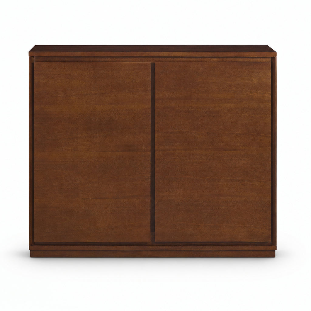 Milo – Modern Sideboard in Walnut Finish with Storage – 99 cm