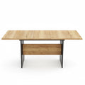 Sora – Table à Manger Ovale Extensible 6–8 Personnes en Noyer Noir