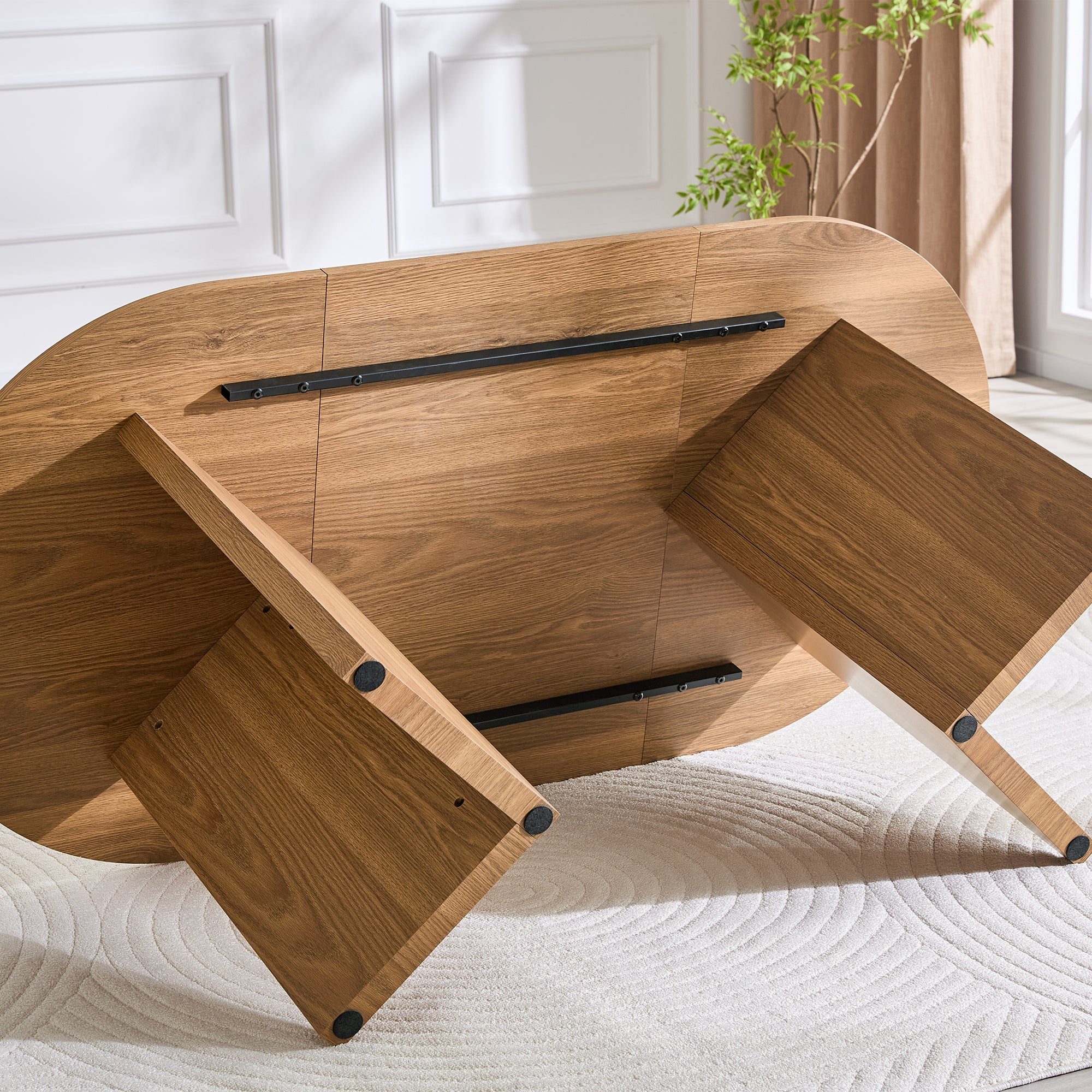 Table à manger ovale 180 cm – 4 à 6 places