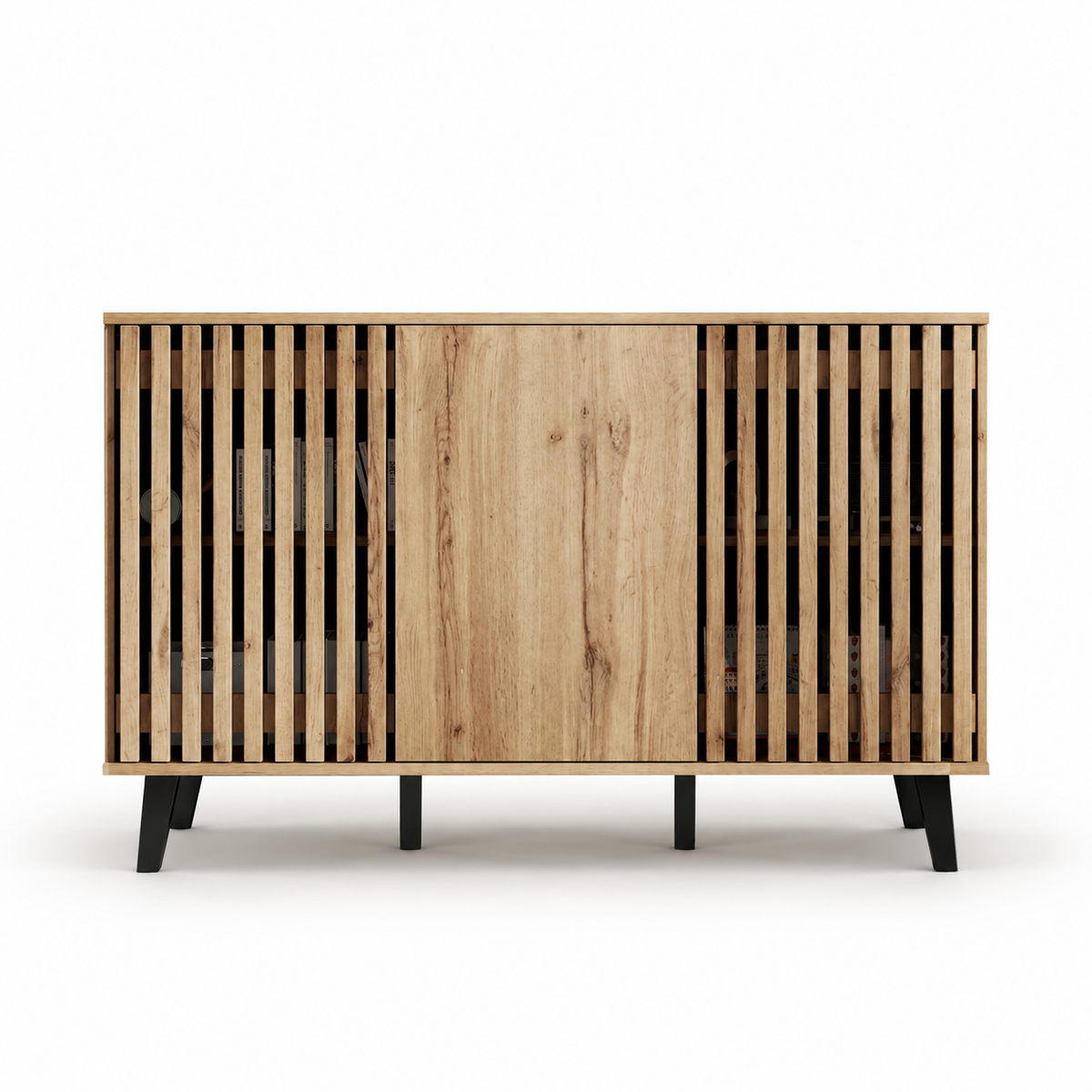 Noma – 3-Door Scandinavian Wooden Sideboard – 150 cm