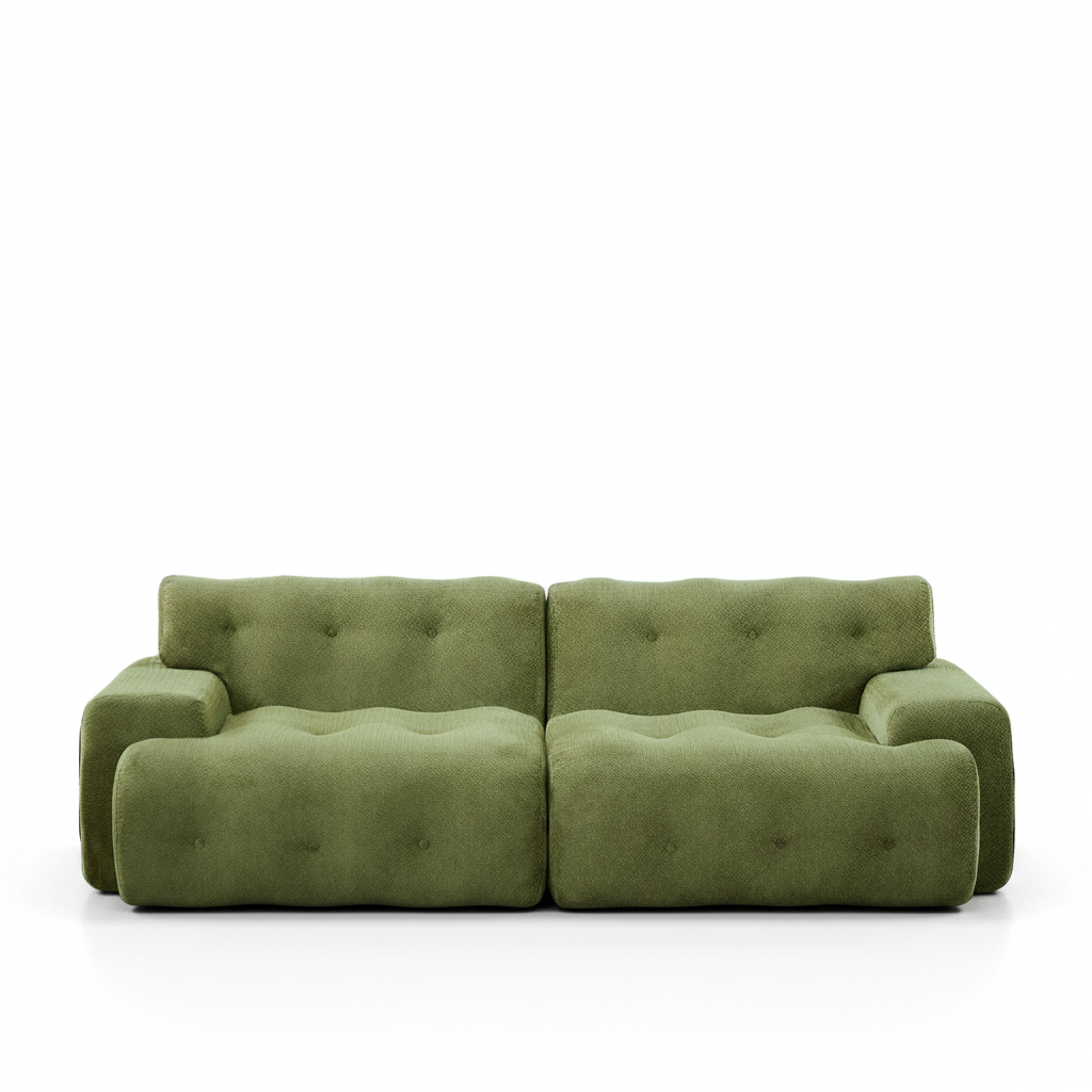 Arvo – Canapé Cloud Organique en Chenille – 2 Places