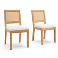 Elva – Chaise Cannage & Bois Massif Style French Country – Lot de 2