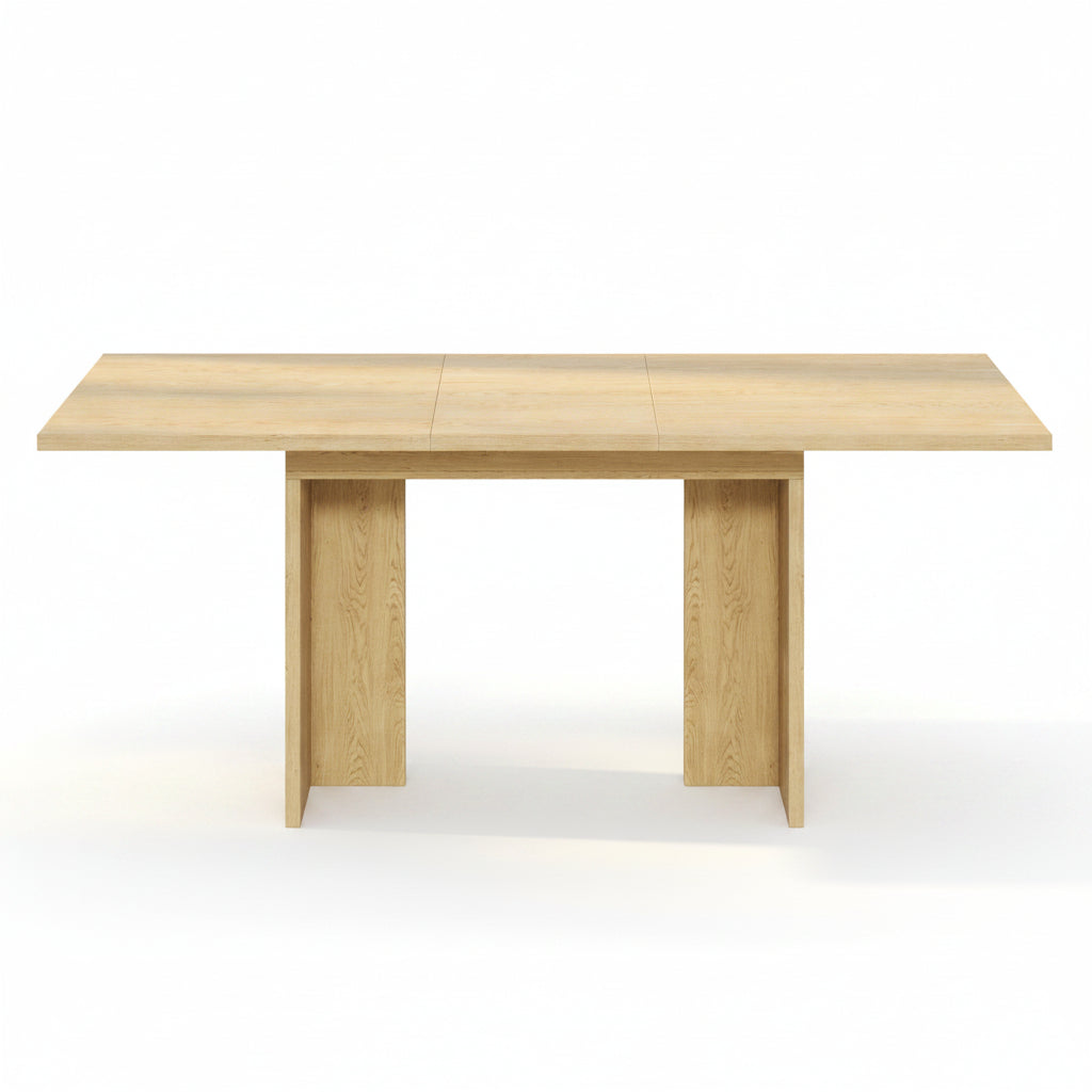 Sora – Table à Manger Rectangulaire Extensible 6–8 Personnes en Chêne