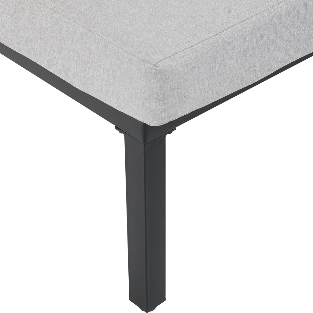 Sora – Modular 6-Seater Garden Lounge Set with Coffee Table – Grey