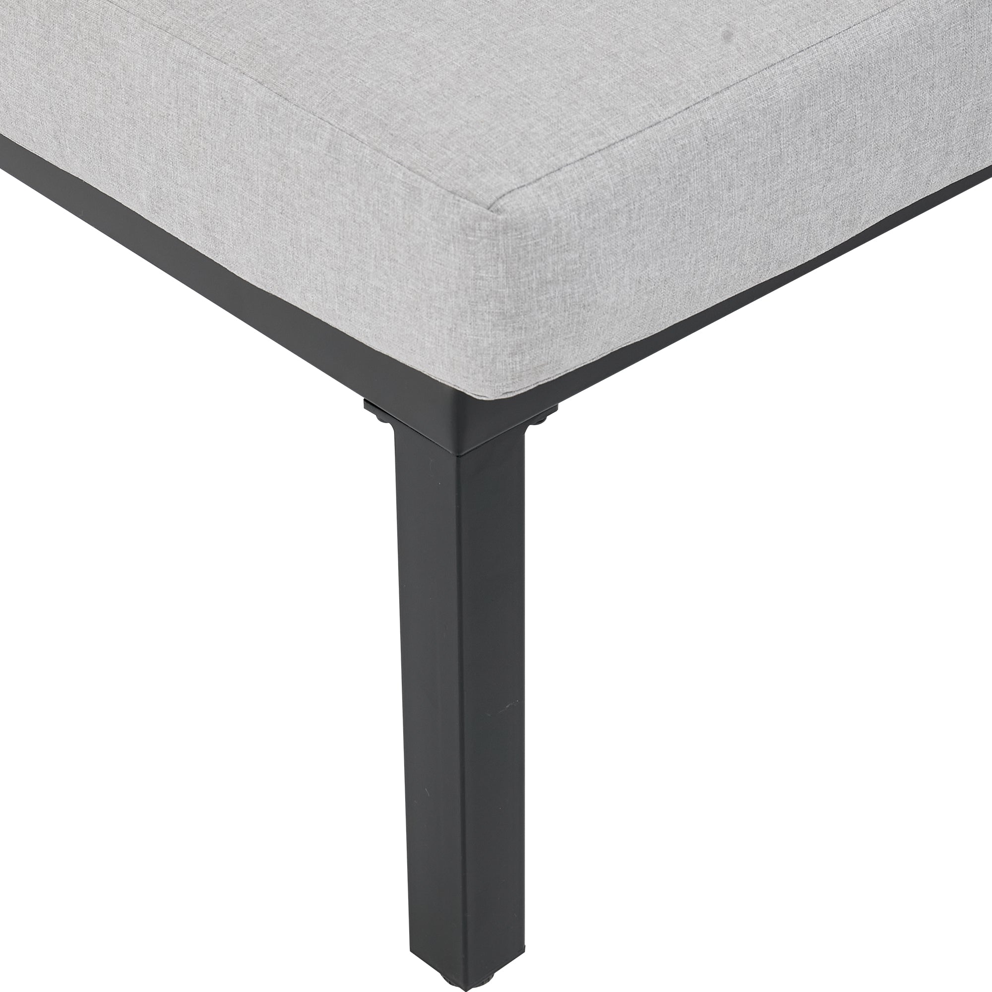 Sora – Modular 6-Seater Garden Lounge Set with Coffee Table – Grey