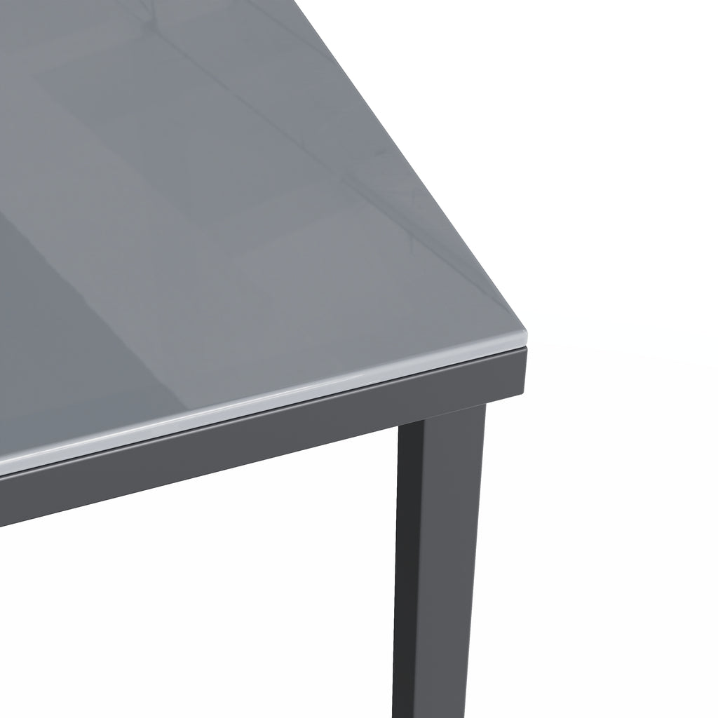 Sora – 6-Seater Corner Garden Lounge Set with Table & 2 Armchairs – Grey