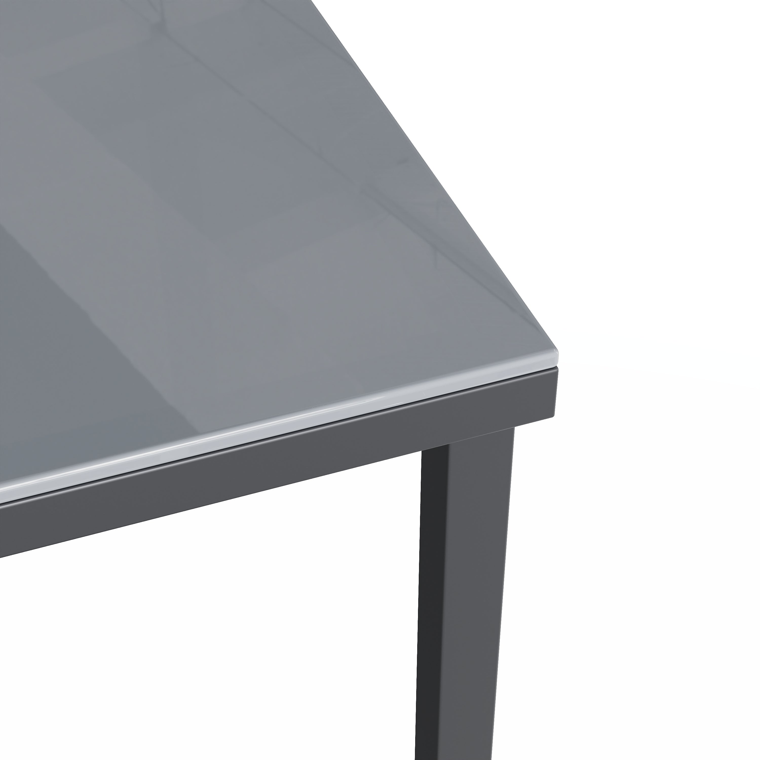 Sora – 6-Seater Corner Garden Lounge Set with Table & 2 Armchairs – Grey