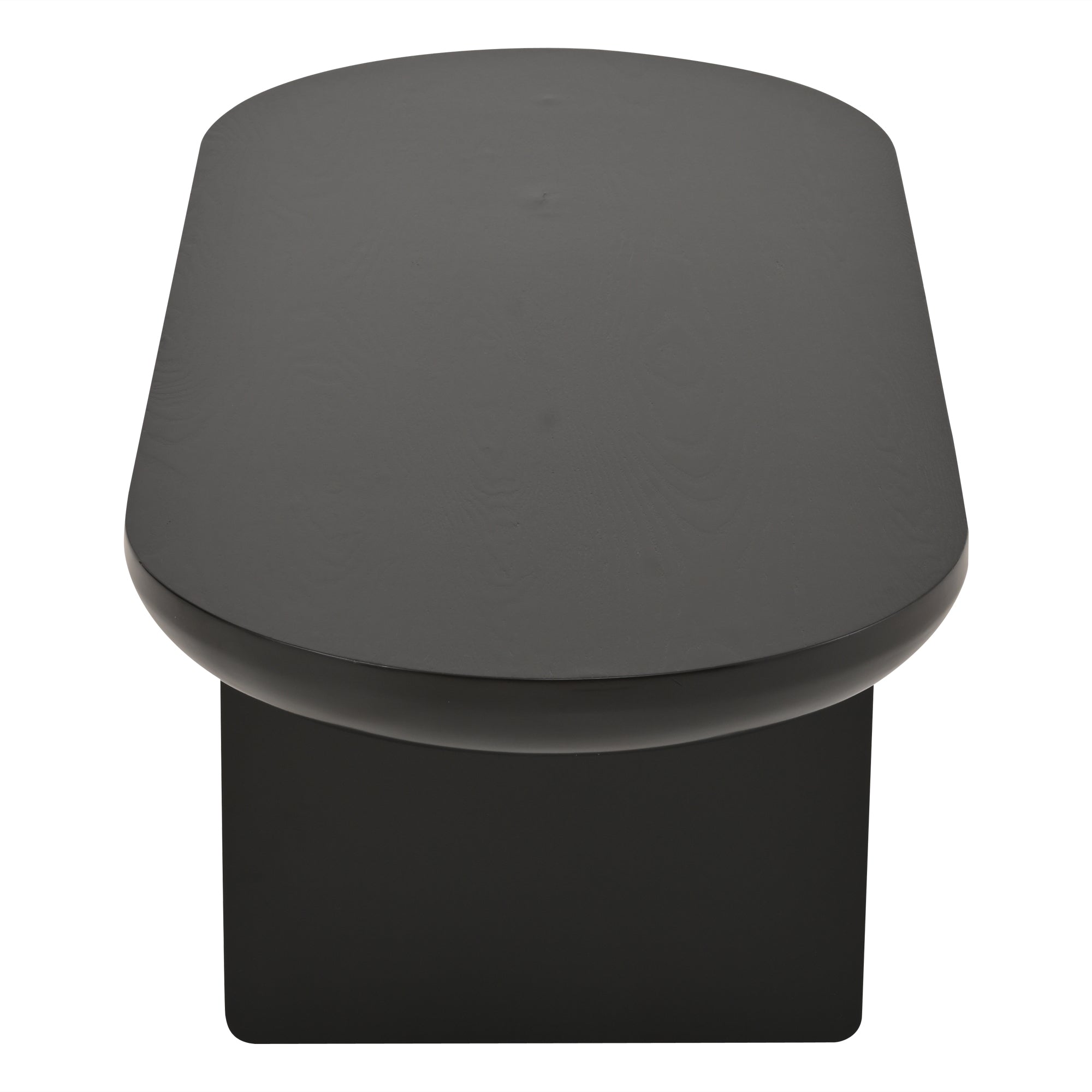 Oria – Tavolino Ovale Nero in MDF Design Minimalista – 120 cm
