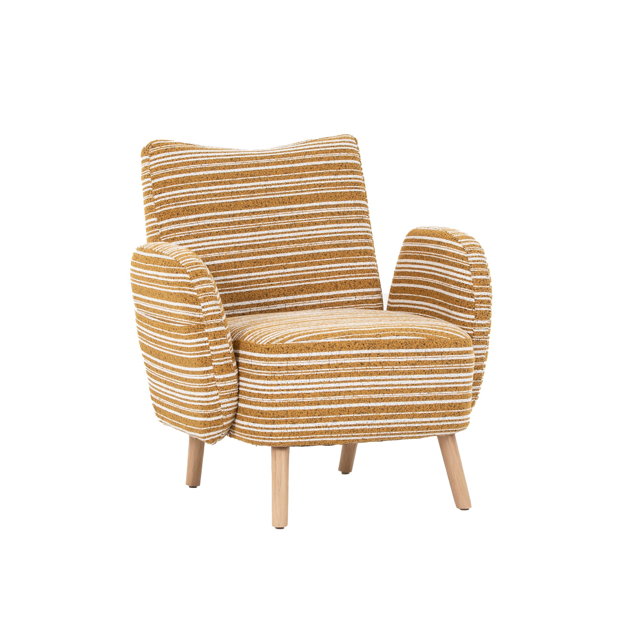 Fauteuil en tissu bouclé