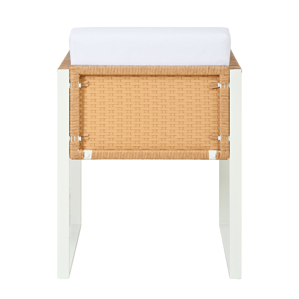Sora – Ensemble Table de Jardin 170 cm & 6 Chaises en Résine Tressée