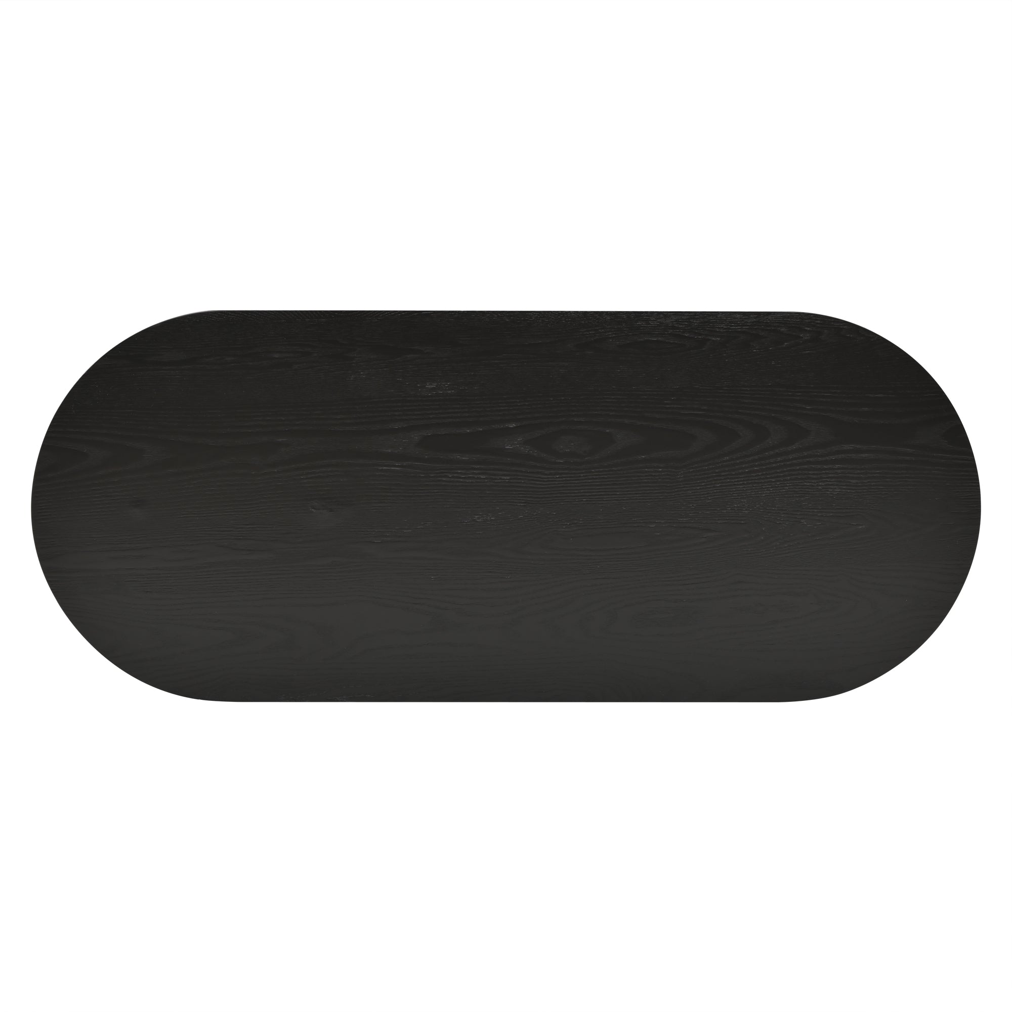 Oria – Tavolino Ovale Nero in MDF Design Minimalista – 120 cm